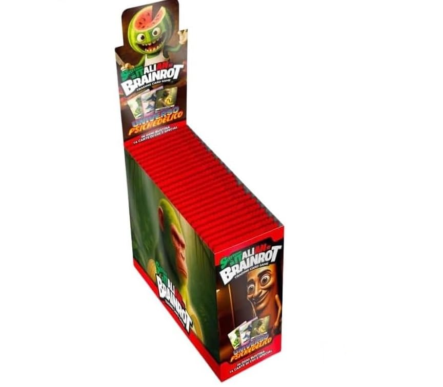 skifidol brainrot ブレインロットカード　4BOX（12パック） SKIFIDOL ITALIAN BRAINROT TRADING CARD GAME N.12 UNBOXING
